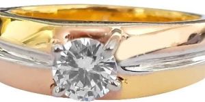 Solitaire Shape Custom Men Diamond Wedding Solitaire Ring