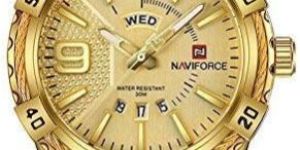 Chronograph Gold Dial Mens Watch