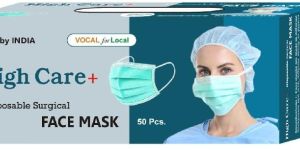 HIGHCARE+ 3PLY SURGICAL FACE MASK 50 PCS BOX
