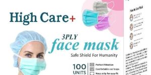 HIGHCARE+ 3PLY SURGICAL FACE MASK 100 PCS BOX
