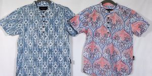 Mens Block Printed Shirts