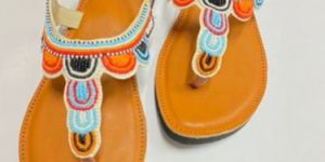 Embroidered Kolhapuri Sandals