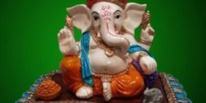 Fibre Relaxing Ganesha Statue