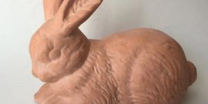 Terracotta Rabbit Statue