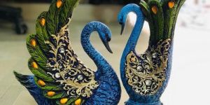 Resin Antique Peacock Statue