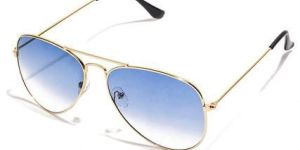 L.O.F. Lords of Fashion Gold Aviator Full Rim Anti-Reflective Coating Sunglasses for Men