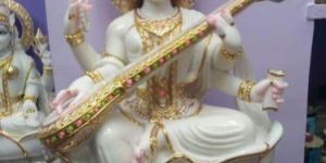Marble Saraswati Statue