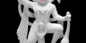 White Marble Hanuman Statue