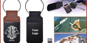 PU Leather Metal Keychain