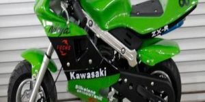 Green 50CC Kids Petrol Sport Bike