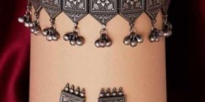 German Brass Silver Choker Set