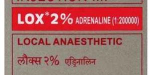 LOX 2% ADRENALINE (LIGNOCAINE WITH ADRENALINE INJ)