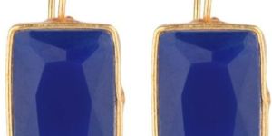 Crystal Faux Stone Geometrical Hook Dangle Drop Earrings