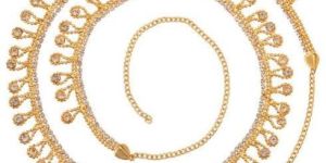 Gold Plated Crystal Bridal Waist Belt Belly Chain