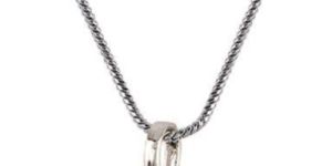 Silver Plated Heart Arrow Pendant Chain Necklace
