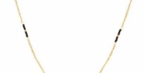 Women Gold Plated Ethnic Chain Pendant Mangalsutra
