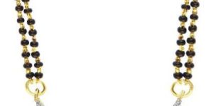 Traditional Jewelry Gold Tone Pendant Chain Mangalsutra