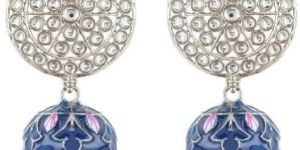 Women Boho Vintage Tribal Crystal Jhumka Earrings