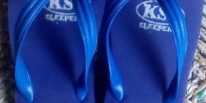 Mens Blue Rubber Slippers