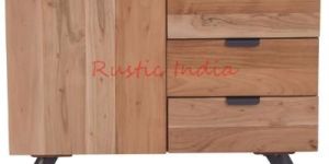 Wooden and Iron Cabinet