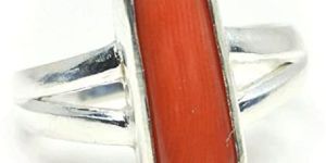 5.ct 925 Silver Certified Italian Natural Red Coral Capsule Moonga Gemstone