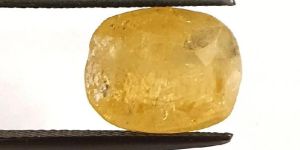 6.32ct Natural Certified Ceylon Yellow Sapphire Pukhraj Loose Gemstone