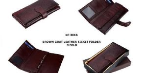 Goat Leather Ticket Folder