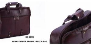 NDM Leather Brown Laptop Bag