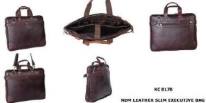 NDM Leather Slim Executive Bags