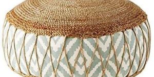 Jute Pouffe