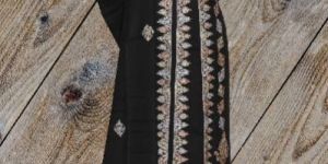 Black Zari Embroidered Kashmiri Woolen Suit
