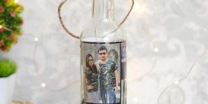 Glass LED Bottle Lamp