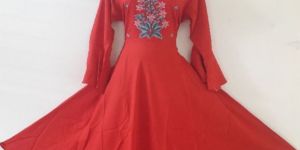 Embroidered Anarkali Kurti