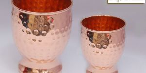 Pure Copper Curved Hammered Glass