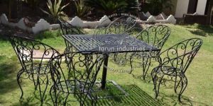 Wrought Iron Garden Furniture Table Chair