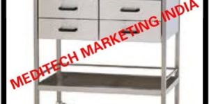 SS MEDICINE TABLE 4 DRAWER