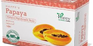 Handmade Herbal Papaya Bath Soap 75gm