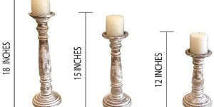 Wooden Candle Holder