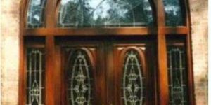 Double Arched Wood Doors