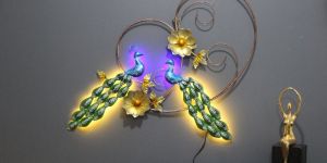 Double Peacock LED Wall Decor