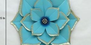 Metal Antique Gold & Green Floral Wall Art