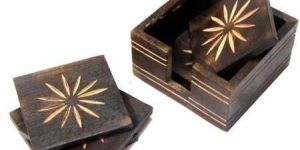 Square Wooden Coaster