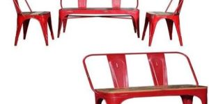 Red Mild Steel Garden Chair