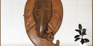 Handmade Wooden Ganesha