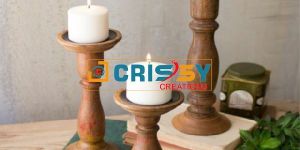Wooden Candle Holder