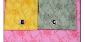 Silk Thread Work Embroidery Fabric