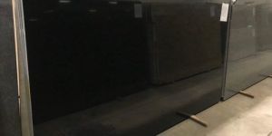 Jet Black Granite Slab