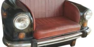 Car Iron Leather Sofa Chair