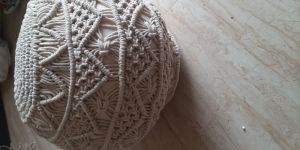 Macrame Pouf