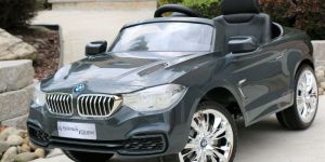 BMW 4-Series Grey Licensed 12V Kids Electric Ride-On Car with Remote Control